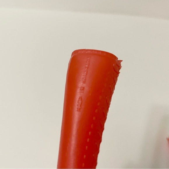 Vintage Barbie Mod Era Gogo Faux Lace Up Red boots 1 Pair Hong Kong - Picture 12 of 15